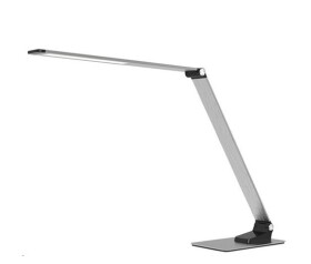 Solight LED stolní lampička stmívatelná, 11W, změna chromatičnosti, broušený hliník, stříbrná