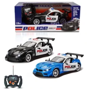 Autíčko policie R/C se světlem, otevírací dveře