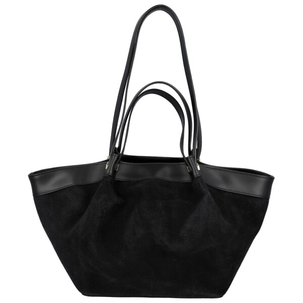 Trendy dámská kožená kabelka na rameno Ruth, černá