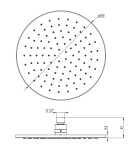 DEANTE - Podomítková sprchová baterie Silia s jednopákovou baterií a směšovačem, se sprchovou hlavicí NQS_C9YK