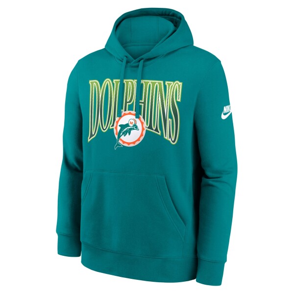 Nike Pánská mikina Miami Dolphins NFL Throwback Full Blitz Club Hoodie Velikost: M