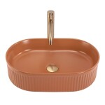 REA - Umyvadlo na desku Vanda Cinnamon Matt 49x31 REA-U6377