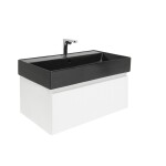 Koupelnová skříňka s baterií a umyvadlem SAT Evolution 1 78x30x44,8 cm bílá mat SATEVO80WMU2BBA SATEVO80WMU2BBA