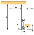 Strong výsuv pod klávesnici 350mm (92050)
