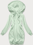 Dlouhá tepláková mikina v pistáciové barvě model 17793374 zielony M (38) - J.STYLE