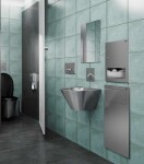 SANELA - Nerezová umyvadla Umyvadlo kónické 320 mm, antivandal, nerez SLUN 58