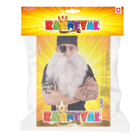 Pirátské vousy se šátkem a klapkou