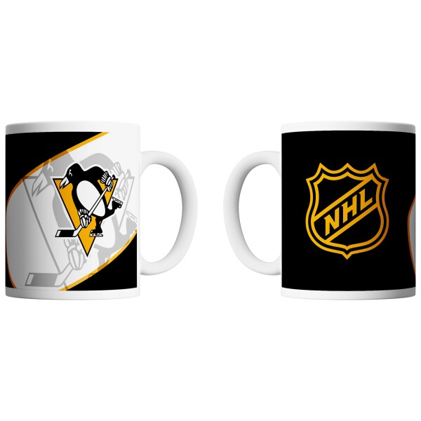 Hrnek Pittsburgh Penguins NHL Shadow Logo & Shield (330 ml)