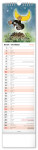 Nástěnný kalendář 2027 Notique kravata Krteček – Krtko, 12 x 48 cm