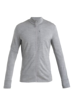ICEBREAKER Mens Merino 260 Quantum IV LS Zip, Metro Heather velikost: M