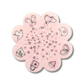 Dortisimo Marcipánová dekorace Bombasei Svatební motivy (16 ks)