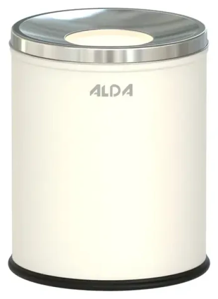ALDA Hotel Comfort bílá / Odpadkový koš / 7 l / lakovaná ocel / nerezové víko