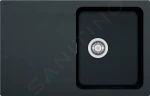 Franke Tectonitový dřez OID 611-78, 78x50 cm, černá 114.0288.588