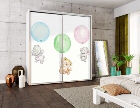 FRONTI Šatní skříň PENELOPA 205 Balónky 2 6917