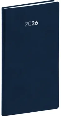 NOTIQUE Kapesní diář Balakon 2026 tmavě modrý / 9 x 15.5 cm (PGD-KAPBA-6215)