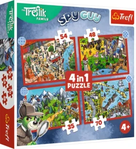 TREFL Puzzle Treflíci: Cesty Treflíků 4v1