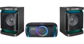 AKAI MX5 černá / Reprosystém / 200W RMS / Bluetooth 5.3 / Bezdrátový subwoofer / FM rádio / USB (100002143390)