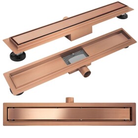 REA - Odtokový žlab Neox brush copper 80 REA-G4899