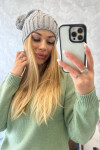 Fleecová čepice Paulina K227 šedá UNI