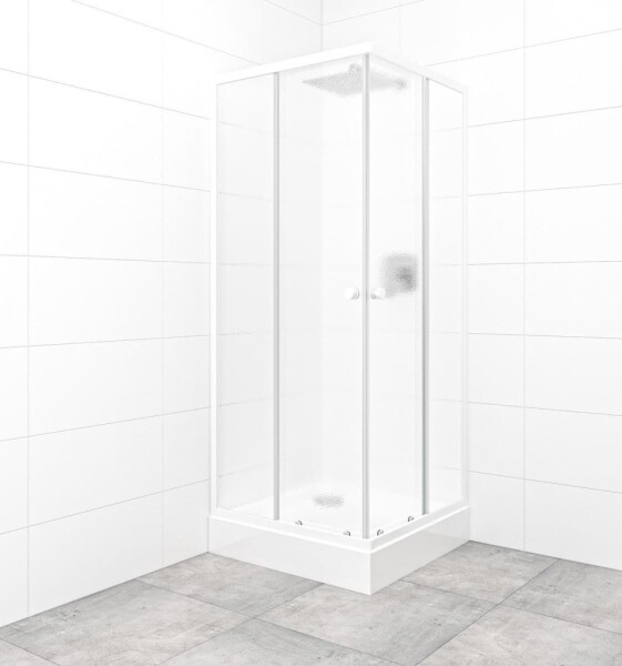 SAT - Set sprchového koutu a vaničky, čtverec 80x80 cm Multi Basic SIKOBKMUQ80CH0 SIKOBKMUQ80CH0