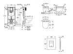 GROHE - Rapid SL Set předstěnové instalace, klozetu, sedátka SoftClose a tlačítka Skate Cosmopolitan, Triple Vortex, alpská bílá SANI11BB3121