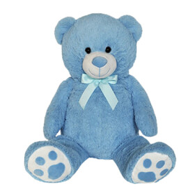 Plyšový medvěd modrý 100 cm