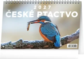NOTIQUE České ptactvo 2027 / Stolní kalendář / 23,1 × 14,5 cm