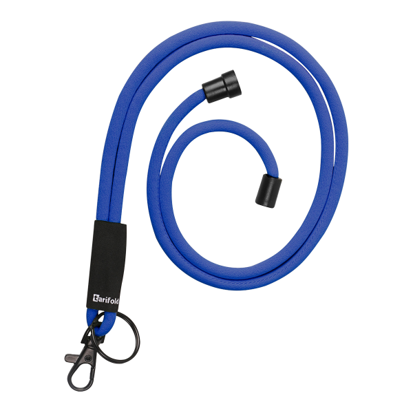 Djois šňůrka na jmenovky s bezpečnostním uzávěrem, modrá, 10 ks