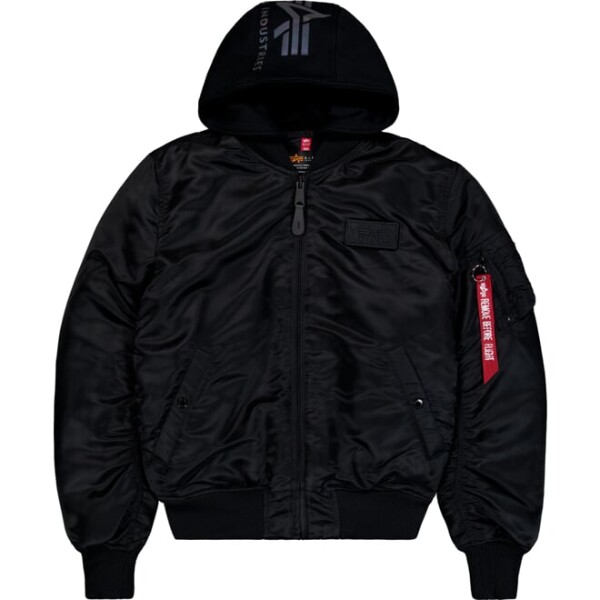 Alpha Industries Bunda MA-1 ZH Back Print černá | reflexní M