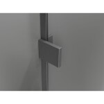 MEXEN/S - Lunar L vanová zástěna FIX 50 x 150, transparent, grafit kartáčovaná 897L-050-000-66-00