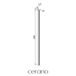 CERANO - Profil pro sprchové zástěny Walk-in Onyx - 8 mm - chrom - 15 mm CER-423409