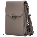 Stylová dámská koženková crossbody kapsa Gabrisa, khaki