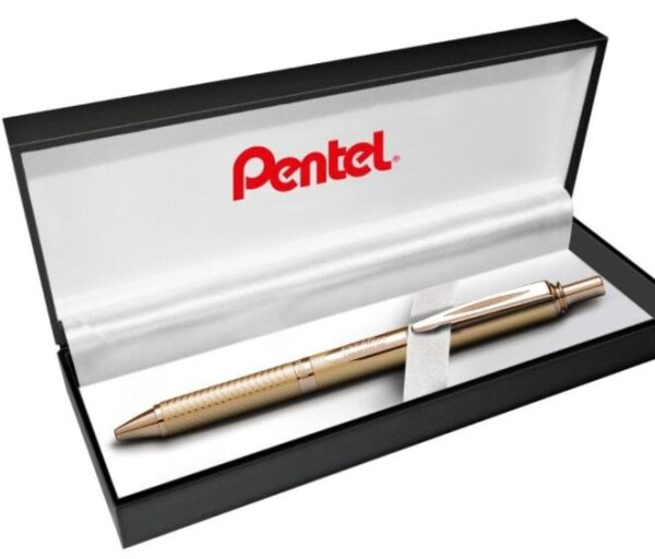 Pero gelové Pentel EnerGel BL407 - zlaté 0,7mm v dárkové krabičce