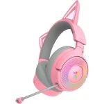 Razer Kraken Kitty V3 Pro růžová / bezdrátová herní sluchátka / mikrofon / 2.4GHz / Bluetooth / RGB (RZ04-05170200-R3M1)