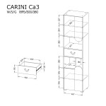 Regál Carini CA3