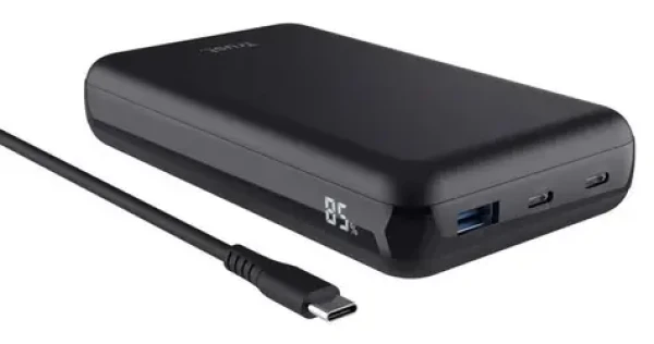 Trust Powerbanka pro notebook 100W / Powerbanka / 20000 mAh / 2x USB-C + USB-A / Quick Charge 3.0 (25240)