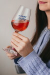 Bella Rose Sklenice na víno Nápoj lásky + vánoční krabička, čirá barva, sklo, 350 ml