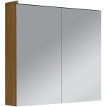 CERANO Koupelnová zrcadlová skříňka s LED osvětlením Avia - dub medový - 75x70x16,5 cm