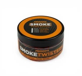 Mikbaits SMOKE Twisters Mango Butyric / Vyvážené boilies / 100 ml / 12 mm (MC0199)