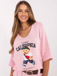 Jumper MI SW 2101.06 světle růžový jedna velikost