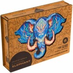 UNIDRAGON dřevěné puzzle SLON velikost KS (41x32cm)