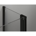 MEXEN/S - Mist T sprchový kout dveře křídlové pravá 120 x 80, černá dekor, černá 8A4T-120-080-70-77-P