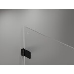 MEXEN/S - Lunar-B L sprchový kout dveře křídlové pravá 90 x 90, transparent, černá 832L-090-090-70-00-P