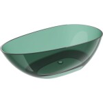 MEXEN - Glass teal volně stojící vana transparentna 170 x 85, korek chrom 58061708511