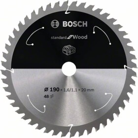 Bosch Accessories Bosch 2608837705 tvrdokovový pilový kotouč 190 x 20 mm Počet zubů (na palec): 48 1 ks