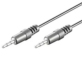 MediaRange / Audio kabel Jack 3,5 mm / 1 m / černý (MRCS140)