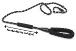 Nylonové vodítko pro psa | 128 cm Barva: Černá, Šířka vodítka: 1,2 cm