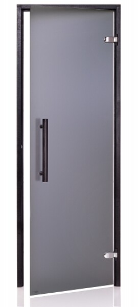 Dveře do sauny "A" 8x20 Satin Grey 790x1990 mm Black CA820SAGRBL