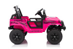 Mamido Elektrické autíčko OFF ROAD EXTREME 4x4 růžové 24V | 200W | 50 kg | EVA | LED | 2,4Ghz | ECO kůže
