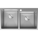 MEXEN - Xorin ocelový dřez 2-bowl 780 x 450 mm, nerez H 6441782000-01HC